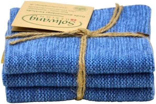 Кухненски кърпи Solwang от датски памук от 3 части, от Сертифициран органичен памук Производство на Индия (Orchid Organic
