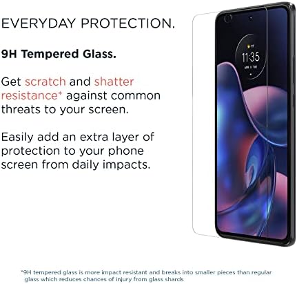 Motorola Edge (2022) Мек защитен калъф Daybreak + защитно стъкло 9H за екран + зарядно устройство TurboPower с мощност 30 Вата