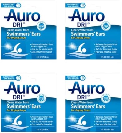 Капки за сушене на ушите Auro Dri Swimmer's, бързо освобождаване, 1 ет. унция. (Опаковка от 4 броя)