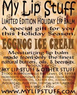 My Lip Неща-Син Коледен балсам за устни с вкус на клен и кафява захар, издаден в ограничен тираж