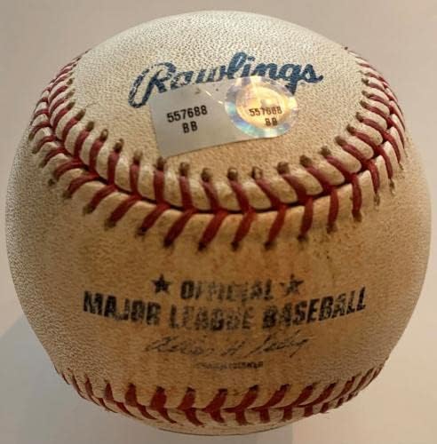 Холограма с автограф на Троя Тулокицки за игра в MLB бейзбол в Колорадо Рокиз Ред Сокс - Използвани от бейзболни топки