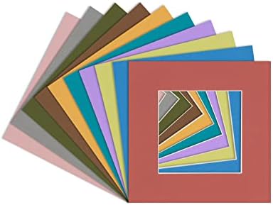 Мат 4x6 за рамка 5x7 - Предварително вырезанная Matte дъска Смесени цветове, не съдържа киселини, 4x6, Матиран за снимки, Подходящ