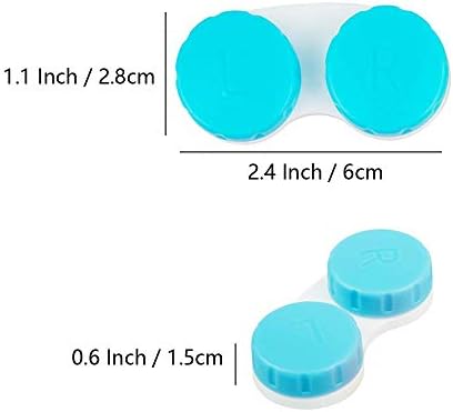 KISEER 36 опаковки цветни сладък калъф за контактни лещи обемна кутия за притежателя контейнер за съхранение (4 цвят)