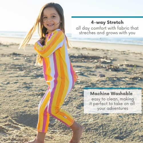 Слънцезащитен костюм с дълъг ръкав за момичета SwimZip UPF 50+ (различни цветове)