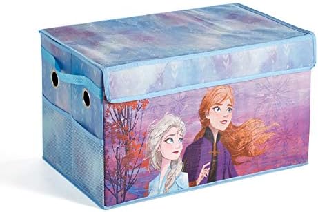 Мини Сгъваем Куфар за съхранение на детски играчки Idea Nuova Дисни Frozen 2, Здрав, с капак
