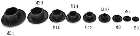 Винт 20PCS M5-24 Черен Шестостенния Шестостенния Болт с размер на отворите винт, Гайка, Кутията с шестоъгълни Глави, Протектор, Крепежни