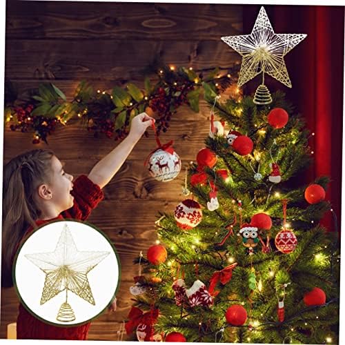 SEWACC Домашен Светлина Коледна Звезда Сватбена Пентаграм На Закрито, Без да Топперов Дърво Без Външна Украса На Върха на Дървото