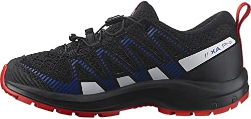 Туристически обувки Salomon XA PRO V8 за разходки, Черен/Лазурно-синьо / Огнено-Червен, 2 бр., Унисекс, за малки деца