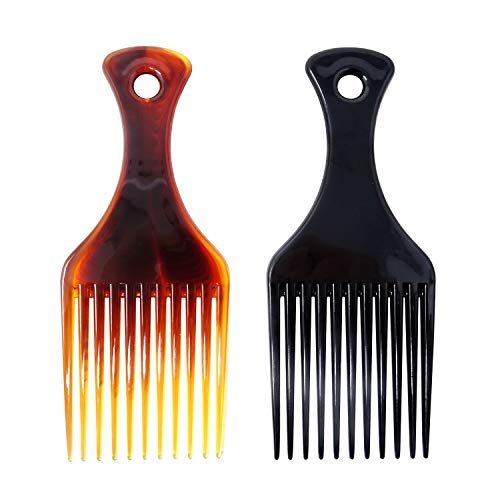 Honbay 2 бр. инструменти за стайлинг на коса, пластмасови гребени за коса, поднимающие коси, за дълги, за гъста, къдрава и афро