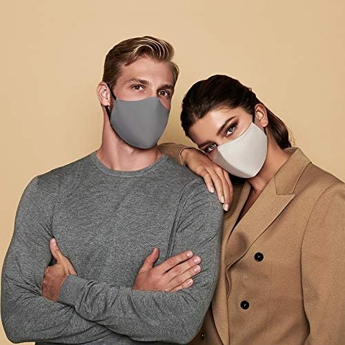 Мъжки Множество маска с Наноразмерной мембрана - 3-Слойная Маска За лице - Произведено в Европа - Светло Сив