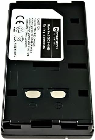 Батерия цифрова видеокамера Synergy, съвместим с камера Nikon VN400, (Ni-MH, 6, 2100 mah) голям капацитет, подмяна на батерия Sony NP-55
