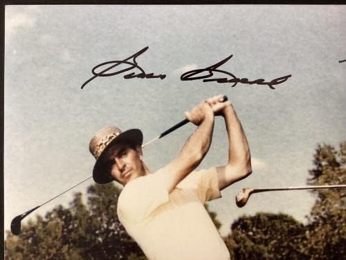 Сам Snead Подписа снимка 11x14 Golf Masters Джин Саразен Байрън Нелсън Auto PSA/ДНК - Снимки голф с автограф