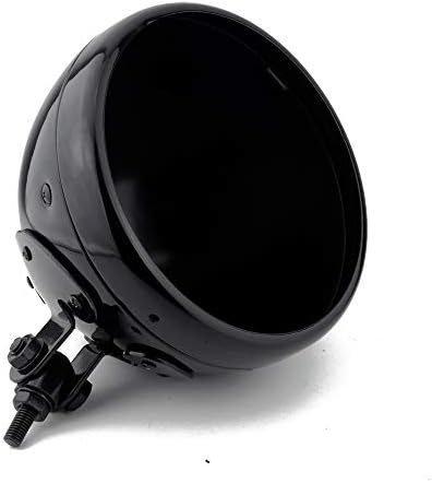 Мотоциклет Универсален 7 Корпус Светлини във формата На Миди Лампа Кофа Отдолу Определяне на Кофа LED Лъскав Черен Подходящ за Харлей