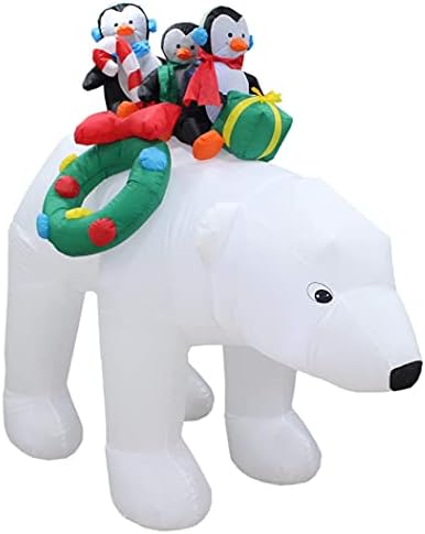 Два комплекта бижута за Коледно парти, в комплекта са включени надуваеми 3 Пингвин височина 8 фута на бял медведе и надуваем Снежен човек