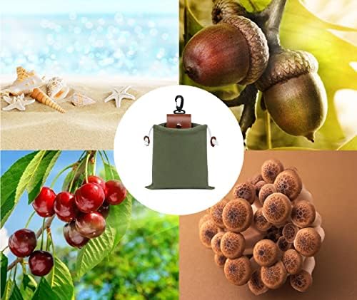 Брезентовая чанта за събиране на храна Senyang, Чанта за събиране на гъби за Туризъм, къмпинг, лов, Вържете на плажа, Сгъваема,