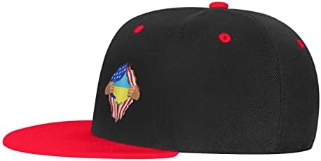 Детска бейзболна шапка със знамената на САЩ и Украйна BOLUFE, има добра дишаща функция, естествен комфорт и дишаща