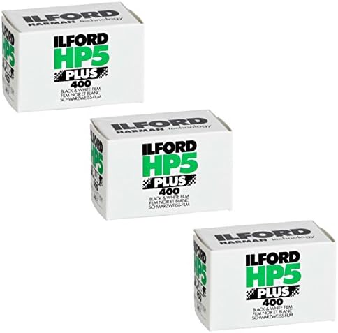 Комплект черно-бял 35-мм ролка на филма Ilford HP5 Plus ISO 400 (36 снимки, 5 опаковки) (5 теми)