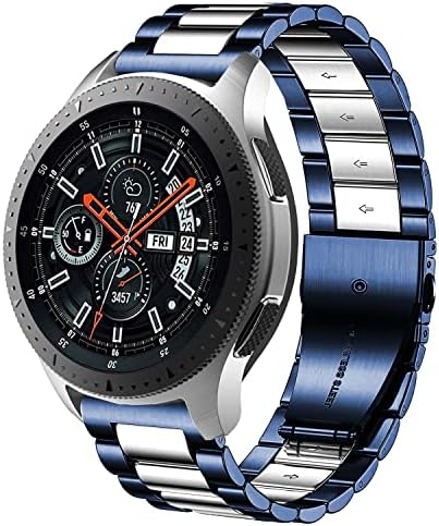 Въжета DEALELE, Съвместими с Galaxy Watch 46 мм/Galaxy Watch 3 45 мм, 22 мм, Подмяна на метална каишка от неръждаема стомана за Samsung