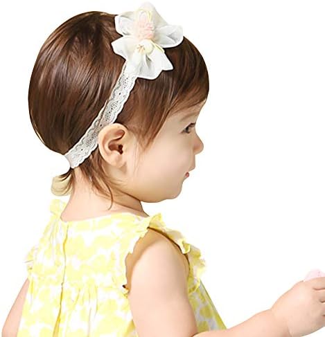 Панели с цветя модел за малки момичета, цветни ленти, аксесоари за коса новородени