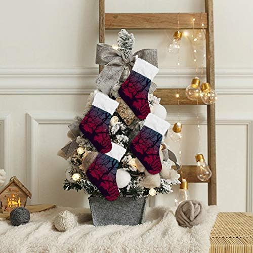 Коледни Чорапи ALAZA с Елени, Класически Персонализирани Малки Декорации за Отглеждане за Семейни празници, Определени Декор