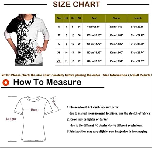 Дамски Блузи-Търкане на Размера на Плюс с Анимационни Модел, Тениска с Имитация на Врата и Къс Ръкав, Извънгабаритни Ризи Оверсайз за