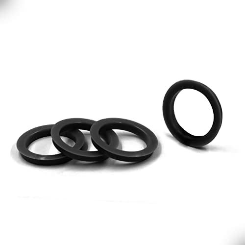 Джанти аксесоари Комплект части от 4-те центрирующих пръстените на главината диаметър 73 мм до 56,91 мм, черен поликарбонат (Пръстен на