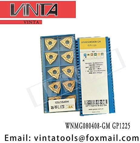 Видий стругове плоча FINCOS WNMG080408-GM GP1225 с ЦПУ - (Диаметър джолан: 30 бр.)