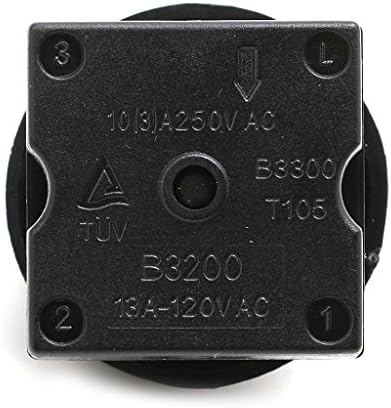 Sara-u 4-Цифрен 3-Стъпка Ключ вентилатор Ротационен Регулатор с дръжка 13AMP 120V-250V