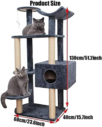 Когтеточка Haieshop Cat Tree Condo за Центъра за отдих Cat Tower Мебели-Поставка за кулата с Когтеточками Подходящ за котки и домашни
