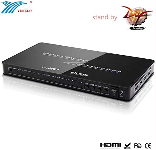 HDMI превключвател, разделител на екрана HDMI 16 в 1 от устройство, Прекъсвач 16 Экранный дисплей 1080P HD за преносими компютри, настолни