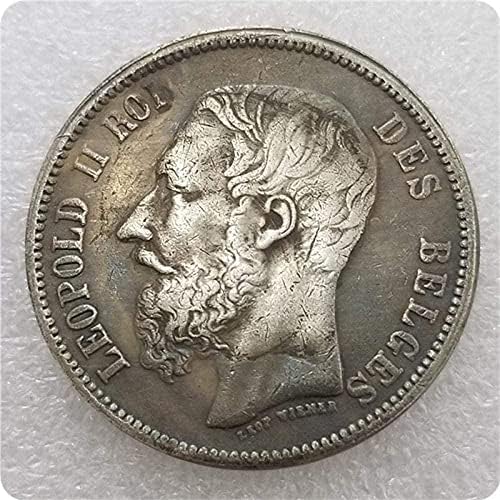 Старинни Занаяти Белгия 1867 Чуждестранна Възпоменателна Монета, Монета на Паметника Монета Колекция 2445 монети Възпоменателна Монета
