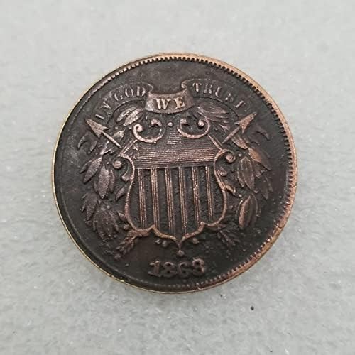 QINGFENG Старинни Занаяти Американски 1868 2 Сребърни Долара Сребърни Долара Чуждестранна Колекция Сребърни Долара
