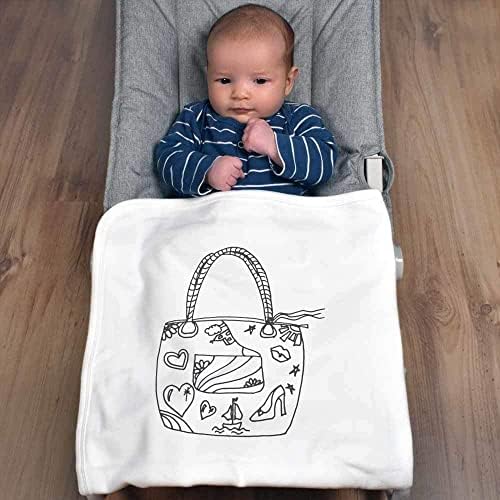 Памучни Бебешки одеяла /Шал Azeeda Декорированная плажна чанта (BY00027562)