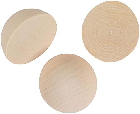 Непълни Разделени дървени топчета, Наполовина Вырезанная дървесина за diy, Детски проекти със собствените си ръце (2 инча, 16