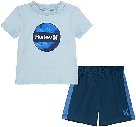 Комплект от две части: тениска и къси панталони с модел за малки момчета Hurley (за деца)