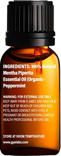 Органично Етерично масло от евкалипт за дифузьор и Органично масло от Мента за растеж на косата - Набор от етерични масла