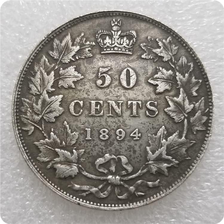 Канада 1870,1872,1888,1890,1894 Канада 50 Цента Сребърен долар