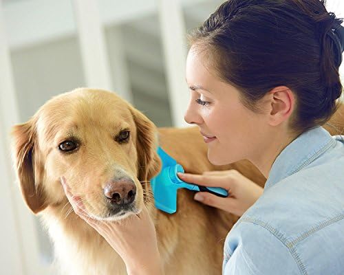 Четка за зъби за кучета: Четка, за да се грижи за кучета DakPets Премахва разтворен кожа с грунд, а също и килими. Използвайте