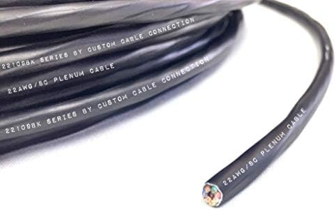 Нестандартно кабел 22 AWG с 8-жильным Многожильным Экранированным кабел Belden 6506FE CMP/CL3P - с изолация Flamarrest®, телевизор Beldfoil®