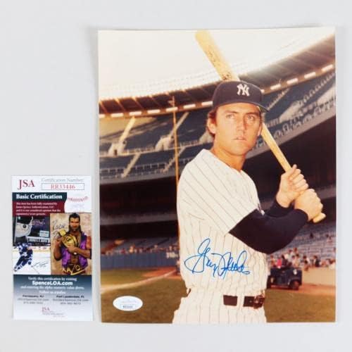Снимка Грейга Неттлза с автограф 8 × 10 Янкис – COA JSA - Снимки на MLB С автограф