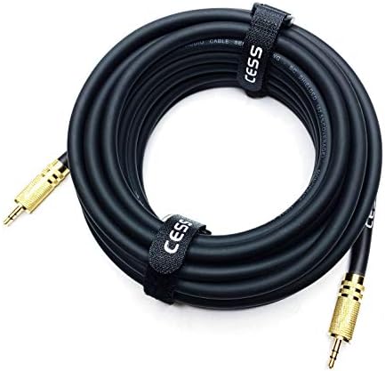 25 фута от 3,5 мм до 3,5 мм Стереокабеля AUX, Помощен кабел от мъжете на мъжа