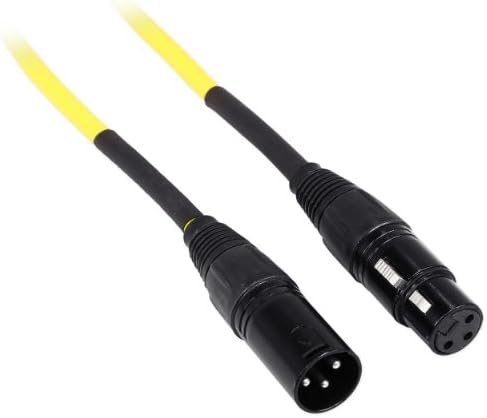 Rockville RCXFM10P-Y Жълто 10-Подножието на кабел за микрофон/говорител REAN XLR от жена на мъж
