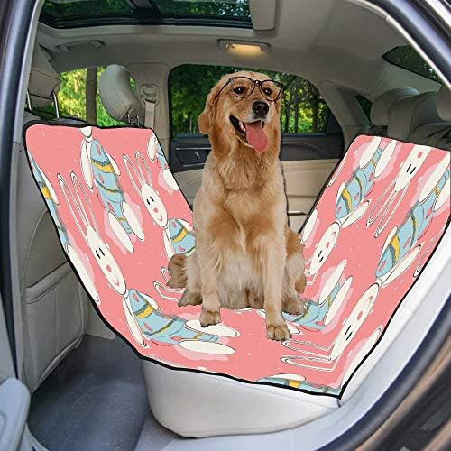 ENEVOTX Калъф за седалка кучета По Поръчка, Честит Дизайн, Модни Красиви Калъфи за автомобилни седалки с Принтом за Кучета,