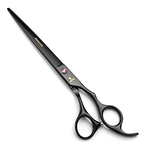 Професионални ножици за коса FOMALHAUT 8 см, ножиците за стригане от черен титан, фризьорски ножици, ножици за домашни любимци