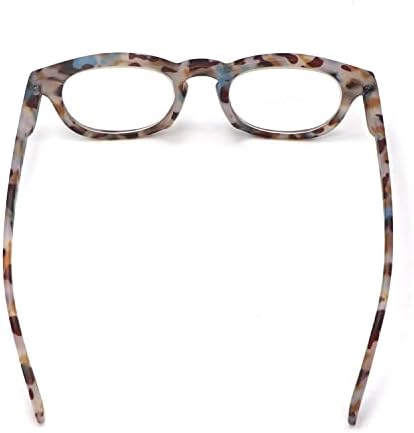 Скъпоценни Кръгли Черепаховые Очила за Четене за Жени И Мъже, Стилни Очила за Четене Magnivision, Пружинни Панти