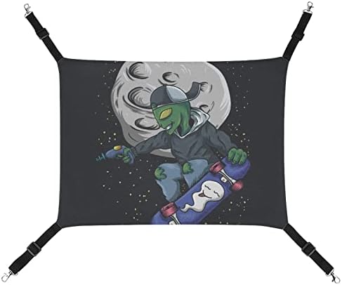 Хамак за домашни любимци Alien Skateboard Sleeping Cat Bed с Регулируеми Каишки и Метални Куки