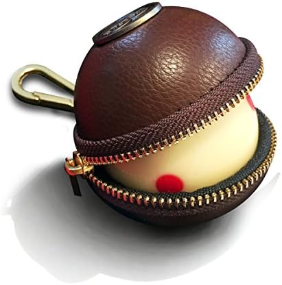 Ballsak Pro - Месинг/Кафяво - Калъф за битка с клипсой, чанта за битков за определяне на битков, билярдни топки, тренировъчни топки чантата