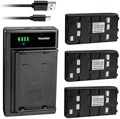 Батерия Kastar от 3 блока и зарядно устройство Smart USB Съвместими с батерии JVC BN-V11U, BN-V12U, BN-V14U, BN-V18U, BN-V20U, BN-V22U,