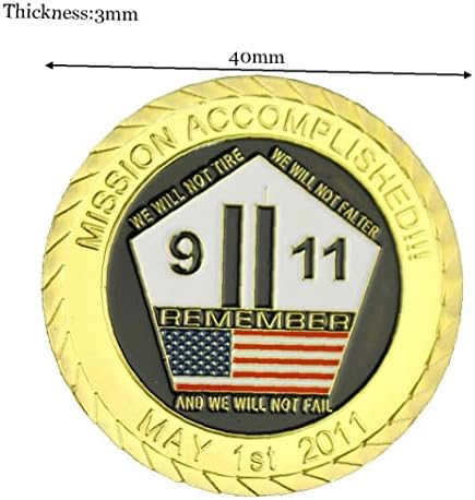 1 Предмет на САЩ Статуята на Свободата 9,11 Световния търговски център Военен Монета Предизвикателство за Бизнес Подаръци Златна Възпоменателна