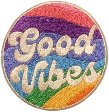Нашивка Good Vibes Гали / Шият - Изцяло Бродирани Страхотна нашивка от PatchClub